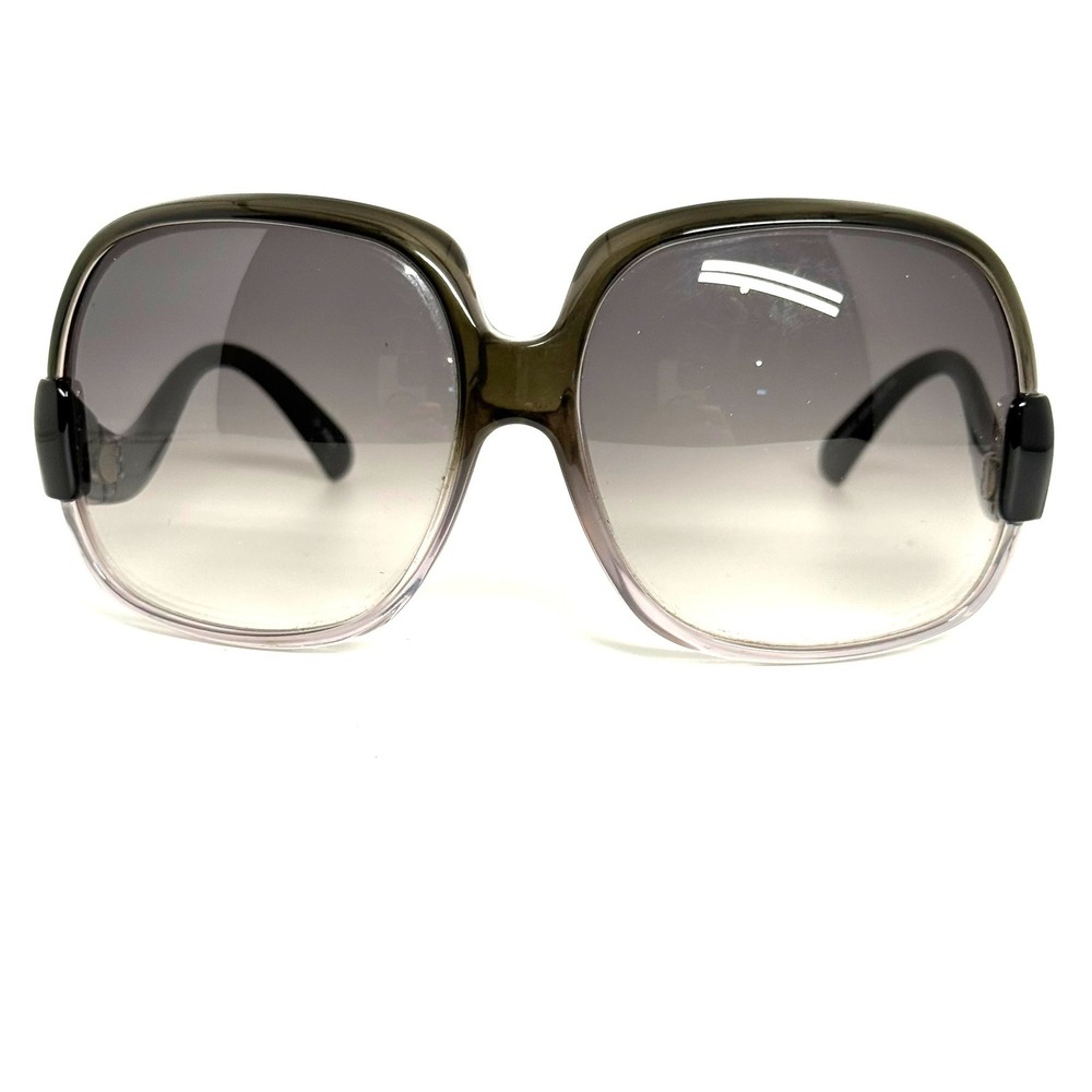 Furla‎ Magnolia SU4672 Oversized Square Sunglasses Black Olive Gradient Lens